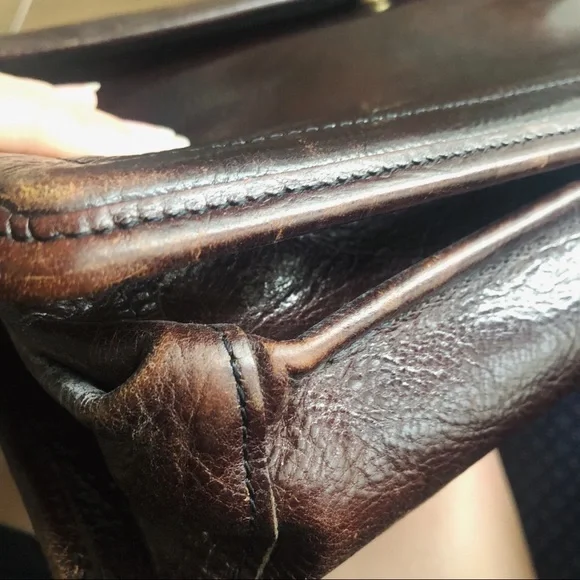 SOLD | Vintage Jack Georges Leather Messenger Bag - Picture 8 of 9